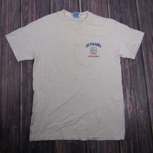 Vintage Hanes Industrial Devices Shirt Mens Medium White 20 Years 1975-1995 Tee